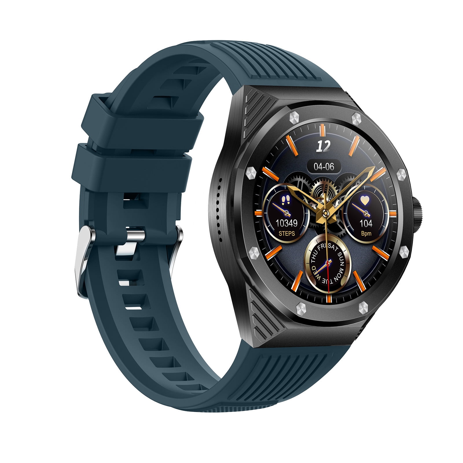 Nkmbld Smart Watch for Men Multiple Sport Modes Bluetooth Call 1.46 HD Display, Large Screen and Exceptional Extended Battery Life, Blue