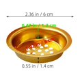 thumbnail image 2 of LOLIPPYY 15PCS Charcoal Burner For Camping Golden Iron Screen For Ambiance Enhancement, 2 of 8
