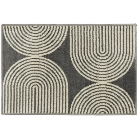 Loomaknoti Terrace Tropic Milburm 2' x 3' Geometric Indoor/Outdoor Runner Rug , Gray/White