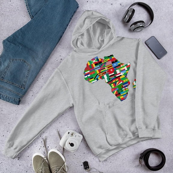 African Flags (Unisex) Hooded Sweatshirt