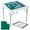35" white, variant on 39.4" Folding Mahjong Table for 4 Players, Portable Square Game Table with Green Nylon Surface, Cup Holders, and Chip Trays for Mahjong, Poker, Dominoes, Puzzles, and Game Room Use