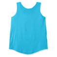 thumbnail image 5 of ELFINDEA Womens Tops Plus Size Tank Tops For Summer Tank Tops Loose Fit Casual Camisole Shirttail Tank Cyan 5XL, 5 of 6