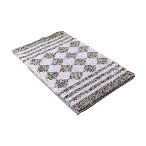 Yhmxh Alfombrillas de baño para baño Alfombra de baño Alfombrillas de baño de estilo conciso, antideslizantes, absorbentes y gruesas, para entrada, dormitorio Decoración del baño