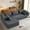 Dark Grey, variant on YSICK Cloud L-Shaped Sectional Sofa with Deep Seating Modern Modular Cloud Couch with Pillows for Living Room,Bedroom,No Assembly Required,Green