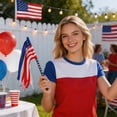 thumbnail image 4 of PEIBang 4th of July Star Pick,Red White Blue Star Fairy Ribbon Streamer Wand,Patriotic Decor for Independence Day Memorial Day Party Favors, 4 of 6