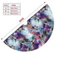 thumbnail image 3 of Yiaed Purple Marble Texture Print Christmas Tree Skirt , Tree SkirtsTree Mat for Christmas Winter Holiday Indoor Decorations-48", 3 of 7