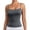 Dark Gray, variant on Square Neck Sleeveless Slim Fit Basic Camisole Top Tank Asymmetric Tunic Berry Top Women Lacy Top Women Tops Stretch Tops for Women Tunic Tops for Women Adjustable Strap Tops for Women Camisole