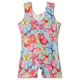 thumbnail image 5 of WIBACKER Butterfly Gymnastics Leotards for Girls with Shorts Sparkle Biketards Kids Dance Outfits Unitards, 5 of 11