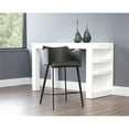 thumbnail image 2 of Maklaine 26.25" Faux Leather and Fabric Counter Stool in Roman Gray, 2 of 7
