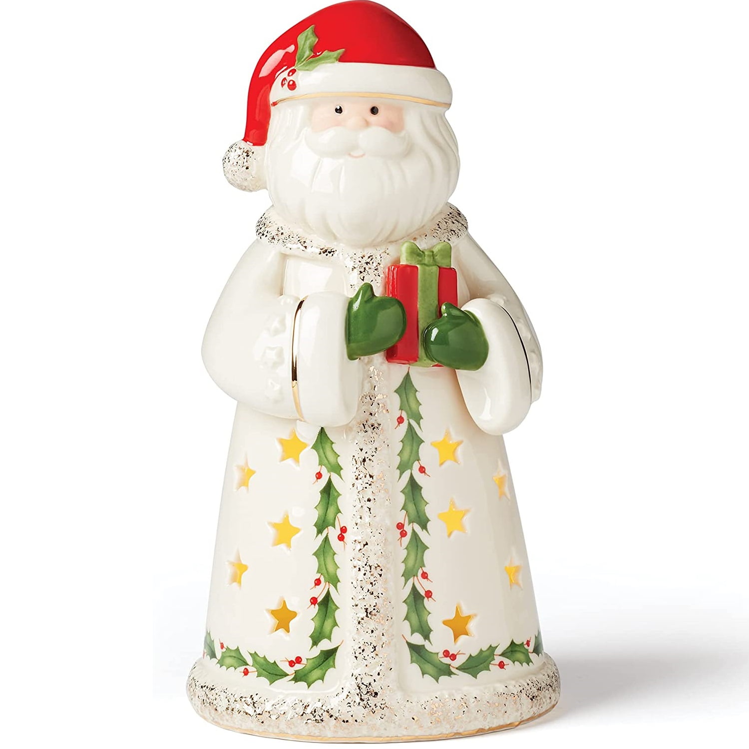 New in Box Lenox -Light-Up Christmas Gnome House Figurine