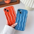 thumbnail image 3 of Water Ripple Pattern Curly Wave Frame Soft Compatible with iPhone Case (Green,iPhone 12), 3 of 5