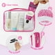 thumbnail image 4 of Bolsa de maquillaje TISRATOK transparente para mujer con cierre, 12 unidades, color rojo rosa, 4 of 7
