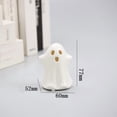 thumbnail image 3 of Aaihamo Halloween Ghost Ornament, Ceramic Ghost Night Light Decor, Small White Ghost Figurine for Desk Tabletop Centerpieces, Halloween Decoration, 3 of 7