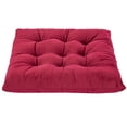 thumbnail image 4 of Wonder Miracle Paquete De 4 Cojines De Asiento/Cojín De Silla Para Sillas De Comedor, Silla De Oficina, Piso, Lavable A Máquina Y Secadora (Franela De 16.0 In A 16.0 In, Rubí Rojo), 4 of 5