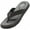 Charcoal, variant on Norty Men's Comfortable and Casual Slip-On Memory Foam Flip Flop Thong Sandal