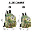 thumbnail image 3 of JIALIOU Mini Backpack Purse for Women Quilted Casual Daypack Small Travel Shoulder Bag, Birds Play in Forest, 3 of 7