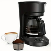 Auseo 5-Cup Drip Coffee Maker, Programmable, Timing Function, 0.75L Glass Carafe, 2-Hours Keep Warm Function, Safety Features