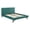 Teal, variant on Maklaine Queen Biscuit Tufted Performance Velvet Platform Bed in Teal Blue