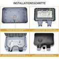 thumbnail image 2 of Enchufe múltiple, adaptador de enchufe 3 en 1 Schuko Ac 250v/16a, 3680w Max, enchufe portátil de la placa de pared para la oficina, hogar, viaje Feliz Sencillez, 2 of 4