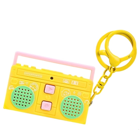Osdhezcn Mini Portable Voice Recording Keychain Button Operation for Quick Memos Keyring