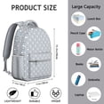 thumbnail image 6 of Geometric Shapes Textured Modern Backpack - Spacious College Bookbag with Organizer Pockets, Stylish Laptop Carryall for School & Work, Premium Gift, 6 of 6