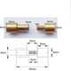 thumbnail image 3 of Pack of 10 Brass Corby Bolts Fasteners for EDC Knives, 3 of 4