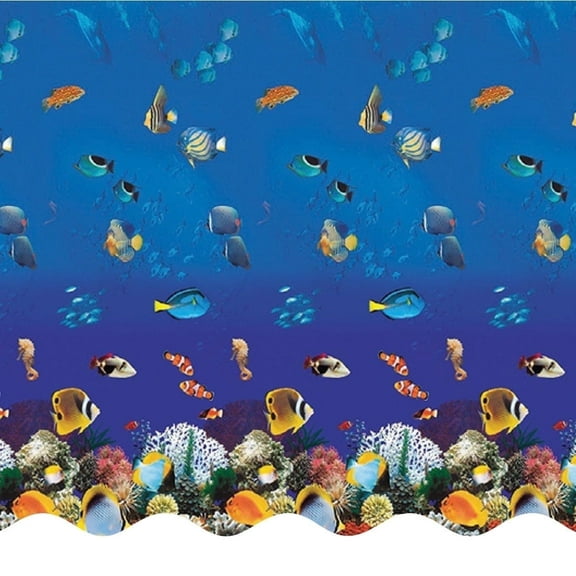 SmartLine 12' x 24' Oval Caribbean Unibead Above Ground Swimming Pool Liner, 48" Height, 25 Gauge