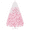 Pink Gradient, variant on Alden Design White Hinged Spruce Artificial Christmas Tree, with Foldable Stand 6'