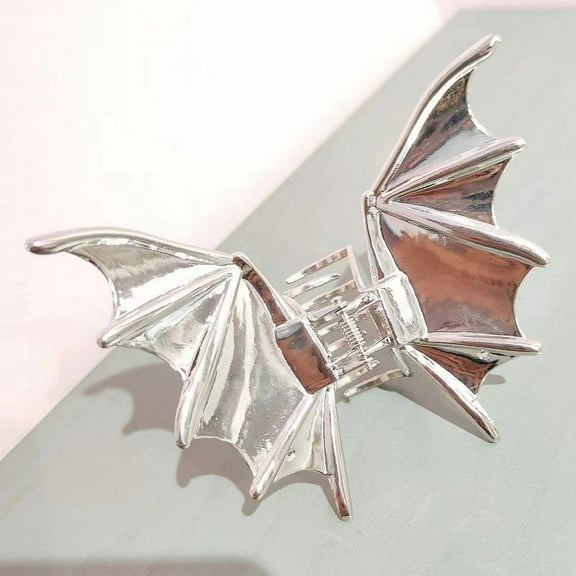 wznxdo Halloween Metal Bats Clip Feminine Style Half Tie Hair Clip Hairclip Exaggerated Headpiece