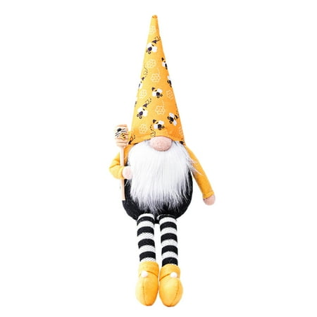

Honeybee Festival Plush Gnome Swedish Tomte with Dangling Legs