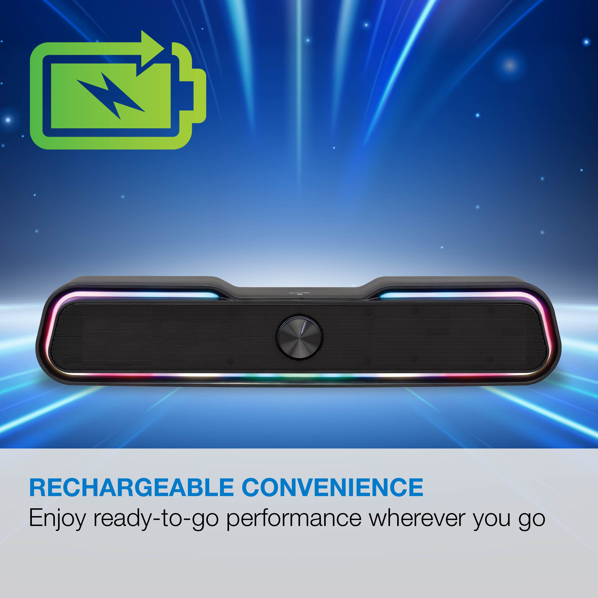 iLive 17-Inch Portable Wireless Soundbar Speaker, Black photo 5