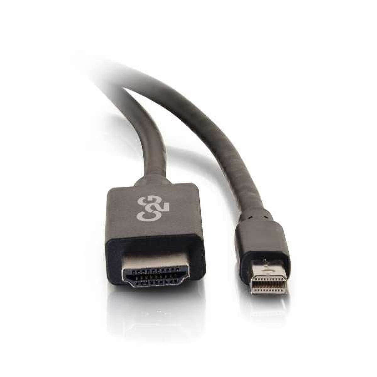 C2G 3ft Mini DisplayPort Male to HD Male Adapter Cable - Black (TAA Compliant)