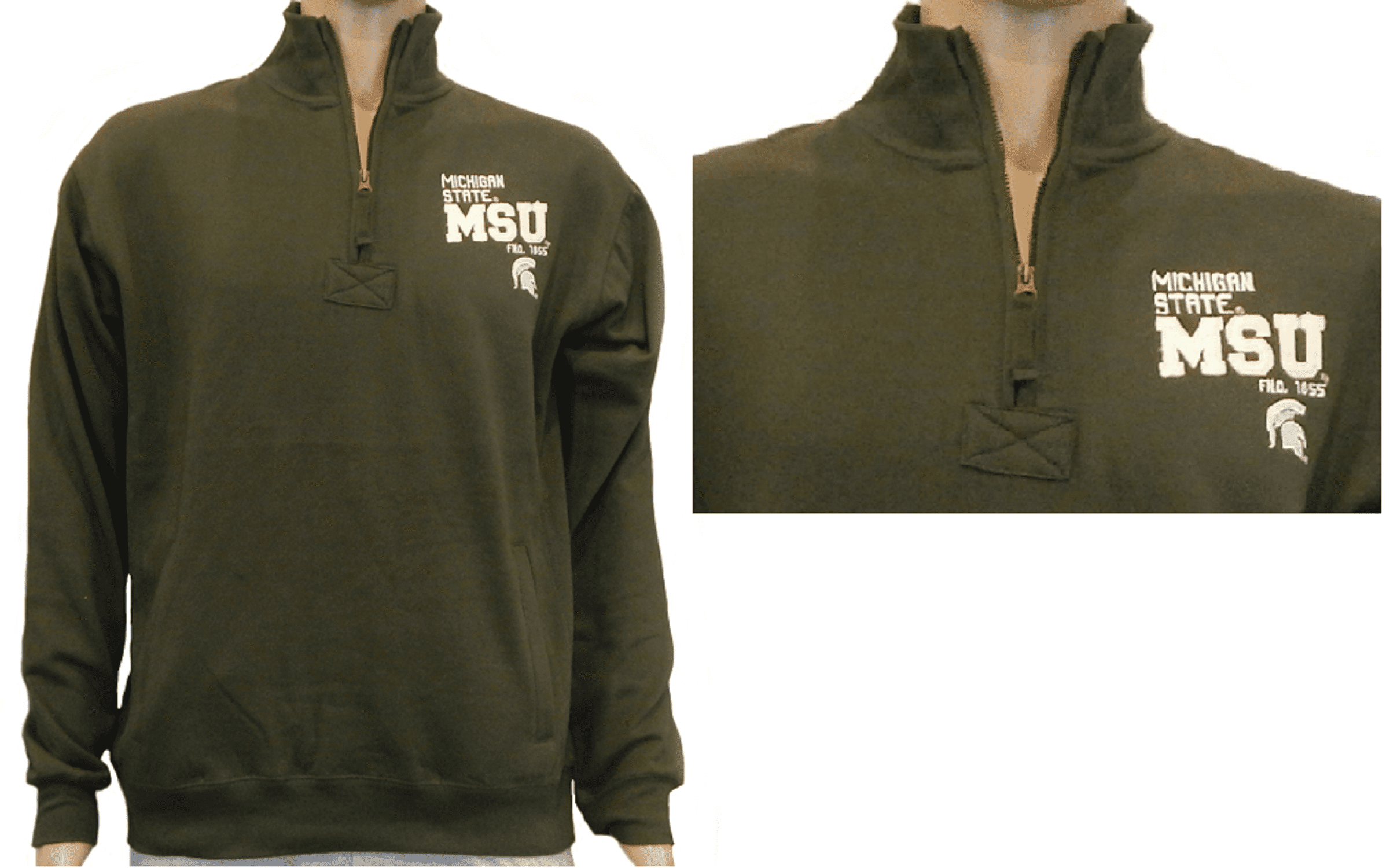zip up sweatshirt no hood men's