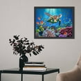 thumbnail image 5 of AEFER Ocean Sea Wall Art Sea Turtle Coral Fish Pictures Wall Decor Canvas Print Nautical Marine Life Underwater Painting Modern Home Artwork Decora Frame: 20x24inch(50x60cm), 5 of 6