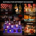 thumbnail image 5 of Generic LED Lighted Liquor Bottle Display Shelf, 24 Inch Bar Display Shelf, DIY Illuminated Bottle Shelf with App & Remote Control, 3 Step Freestanding Holding Bottles for Home Bar, Party, Grey, 5 of 8