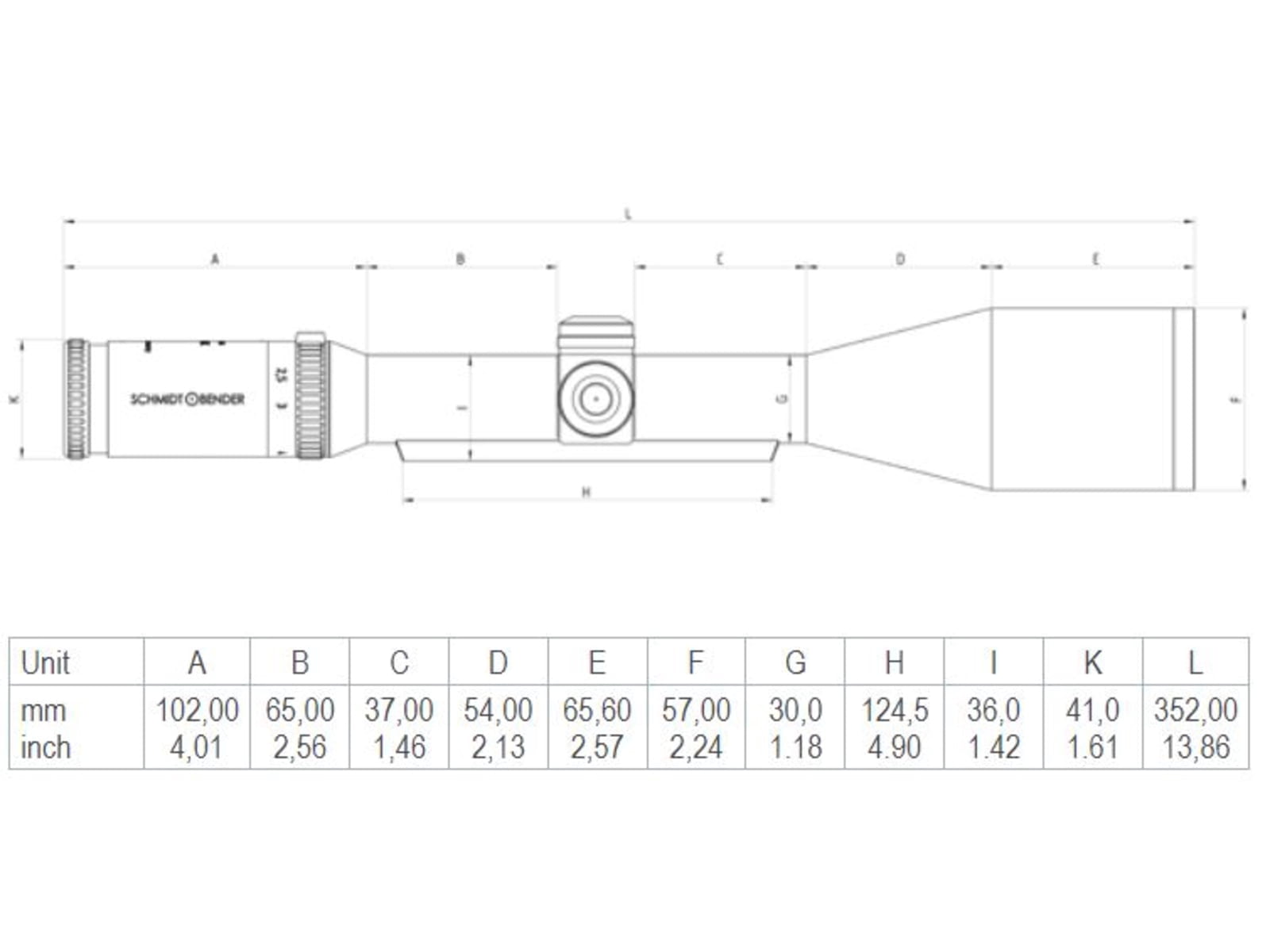 Schmidt & Bender 3-12x50 Klassik Rifle Scope, 30 mm Tube, First Focal Plane, L3 Reticle, 1cm cw BDC / Klassik CT, Black