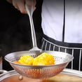 thumbnail image 3 of Colador de aceite Sunjoy Tech, cucharón espumador, colador de aceite profesional de acero inoxidable sólido con mango largo para escurrir y freír, utensilio de cocina para uso diario., 3 of 8