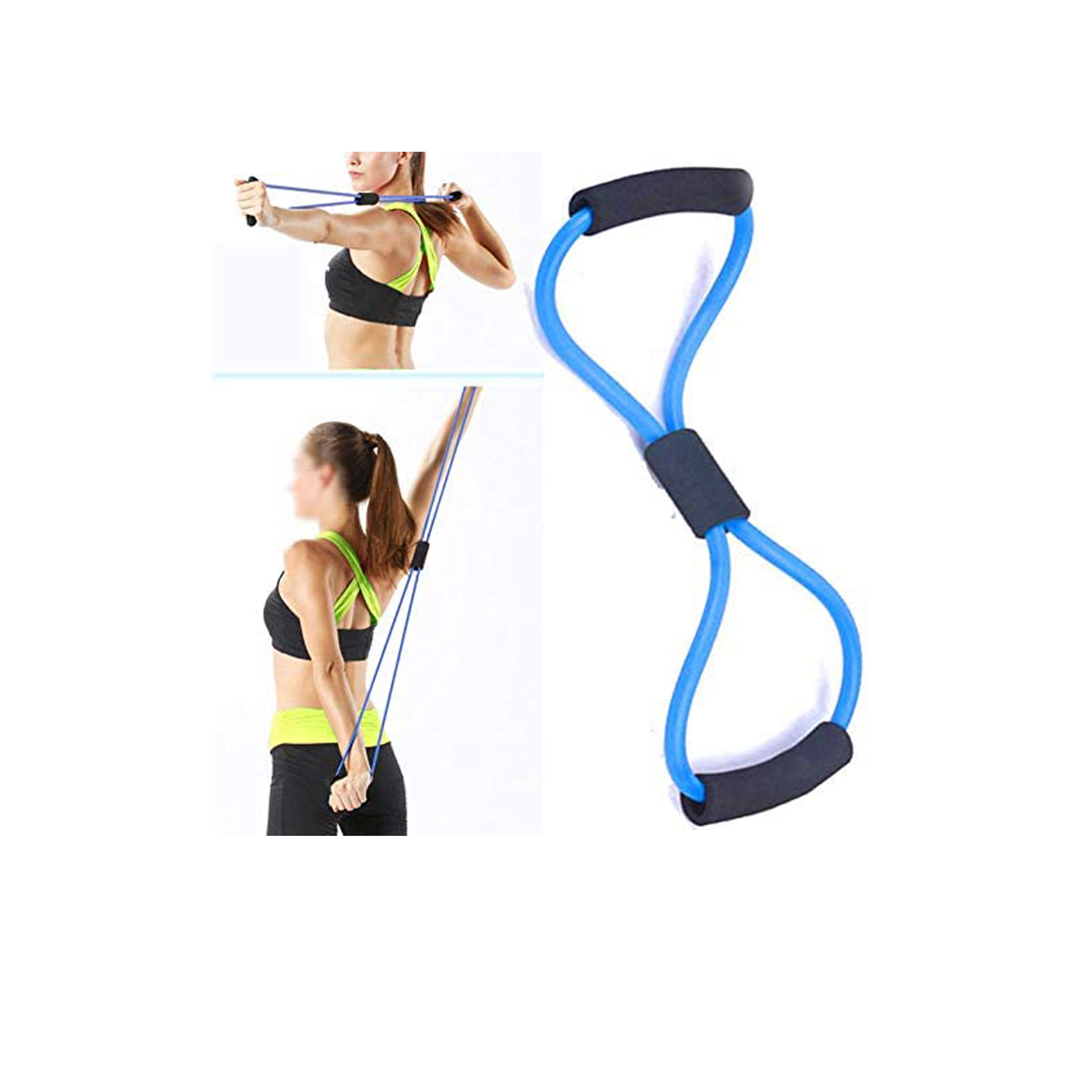 Metal Resistance Bands Tube Chest Expander Sport Body Exercise Workout Gym Yoga 