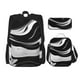 thumbnail image 1 of Balery Abstract Black White Swirls Mochila escolar 3 en 1 para niños: mochila resistente con lonchera térmica y estuche para lápices. Mochila escolar para niños y niñas., 1 of 7