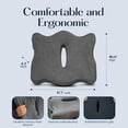 thumbnail image 3 of Cojín de asiento SUTERA Memory Foam con soporte de 45 x 41 x 11 cm, 3 of 7