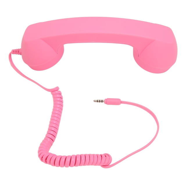Combiné Téléphonique Rétro 3,5 mm, Combiné Téléphonique Haut-Parleur Portatif Micro, Récepteur Portatif Haut-Parleur Micro pour Téléphone Intelligent Ordinateur