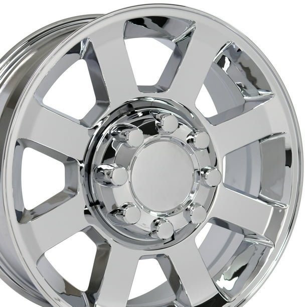 20x8 Wheel Fits Ford® Super Duty Trucks F250®F350® Style 8 Lug Chrome Rim, Hollander 3693