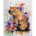 thumbnail image 2 of Kit de pintura con diamantes DIAMOND ART CLUB Capibara 33 x 41 cm, 2 of 4