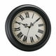 thumbnail image 4 of Reloj de pared Plumeet extra grande, retro, 40 cm, negro, 4 of 9