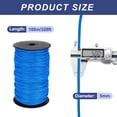 thumbnail image 2 of 3/16 Inch Polypropylene Rope Braided Ropes, 328ft Nylon Rope Navy Blue, 2 of 6