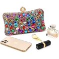 thumbnail image 4 of Rhinestone Women Evening Clutch Pearl Purse Multicolor Crystal wedding ball Handbags Chain bag, 4 of 5
