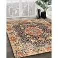 thumbnail image 3 of Ahgly Company Machine Washable Indoor Rectangle Traditional Dark Sienna Brown Area Rugs, 2' x 5', 3 of 7