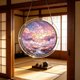 thumbnail image 5 of Round Acrylic Puzzle Suncatcher - Stained Glass Style Window Hanging Dreamy For Home Decor, 5 of 6
