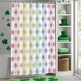 thumbnail image 4 of Shower Curtain, Watercolor Color Ombre Dot Polka Waterproof Shower Curtain Set with Hooks for Bathroom Showers,Stalls and Bathtubs,36x72In Colorful Dots on White, 4 of 9