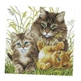 thumbnail image 4 of DIY Needlwork Stamped Cross Stitch Embroidery - Cat Pattern 14CT 34x34cm, 4 of 8
